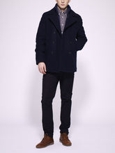 Funnel Neck Melton Peacoat